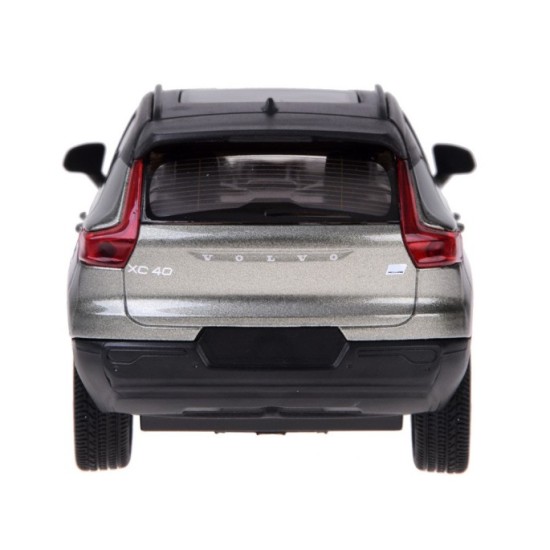 JOKO Kovové autíčko Elektrické Volvo Electric Crossover Volvo XC40 so svetlom a zvukom + Nabíjacia stanica, sivé