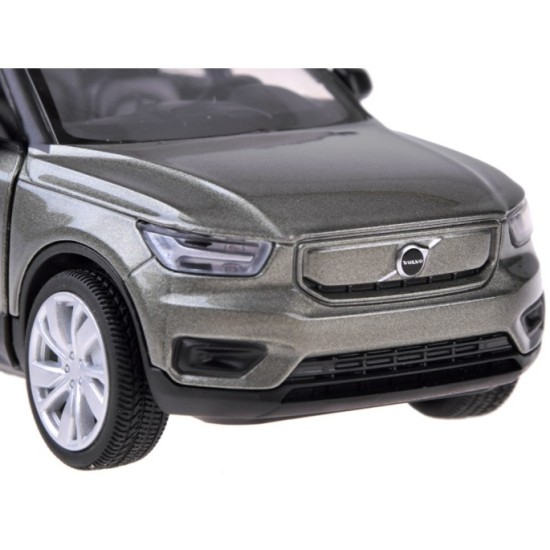 JOKO Kovové autíčko Elektrické Volvo Electric Crossover Volvo XC40 so svetlom a zvukom + Nabíjacia stanica, sivé