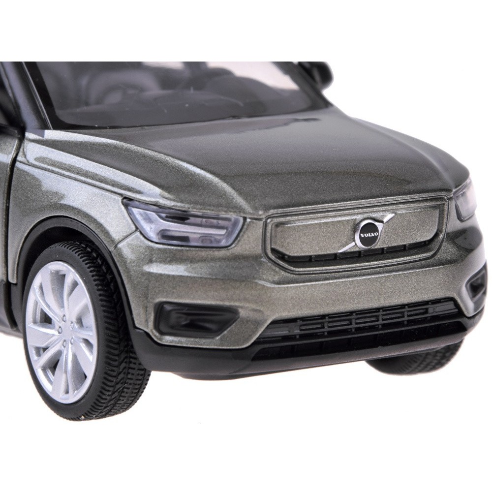 JOKO Kovové autíčko Elektrické Volvo Electric Crossover Volvo XC40 so svetlom a zvukom + Nabíjacia stanica, sivé