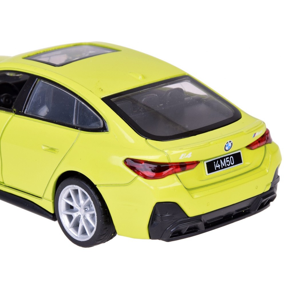 JOKO Kovový Model Auto Elektrické BMW i4 M50 so svetlom a zvukom + NABÍJACIA Stanica + otváracie dvere, zelené