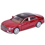 JOKO Kovový Model Elektrické Auto Bentley Flying Spur Hybrid so svetlom a zvukom + NABÍJACIA Stanica + otváracie dvere, bordové