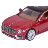 JOKO Kovový Model Elektrické Auto Bentley Flying Spur Hybrid so svetlom a zvukom + NABÍJACIA Stanica + otváracie dvere, bordové