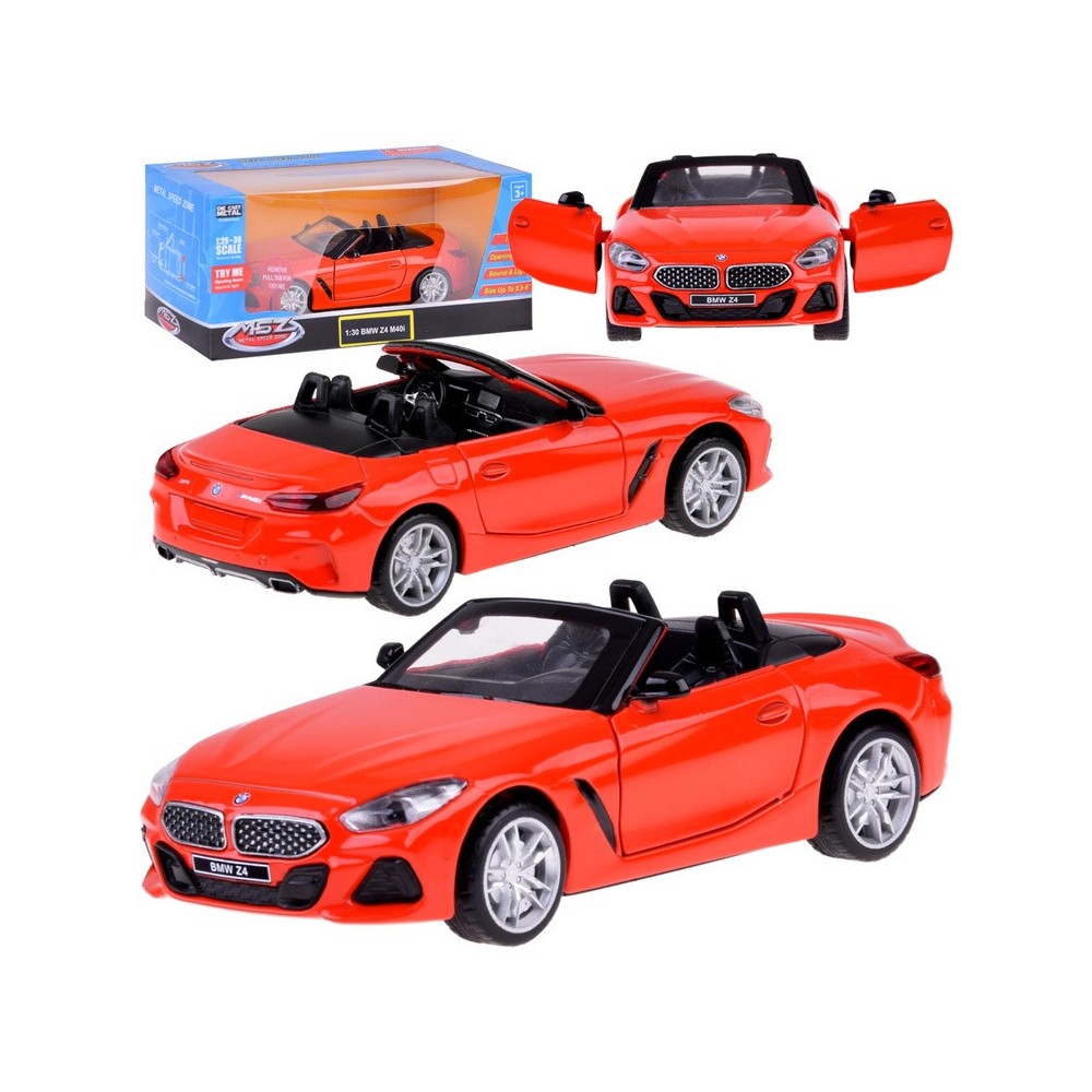 JOKO Kovové Autíčko BMW Z4 M40i Kabriolet so svetlom a zvukom, červené