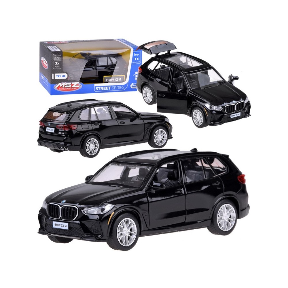 JOKO Kovový modela Auto BMW X5M so svetlom a zvukom, čierne