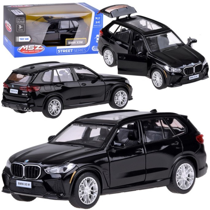 JOKO Kovový modela Auto BMW X5M so svetlom a zvukom, čierne