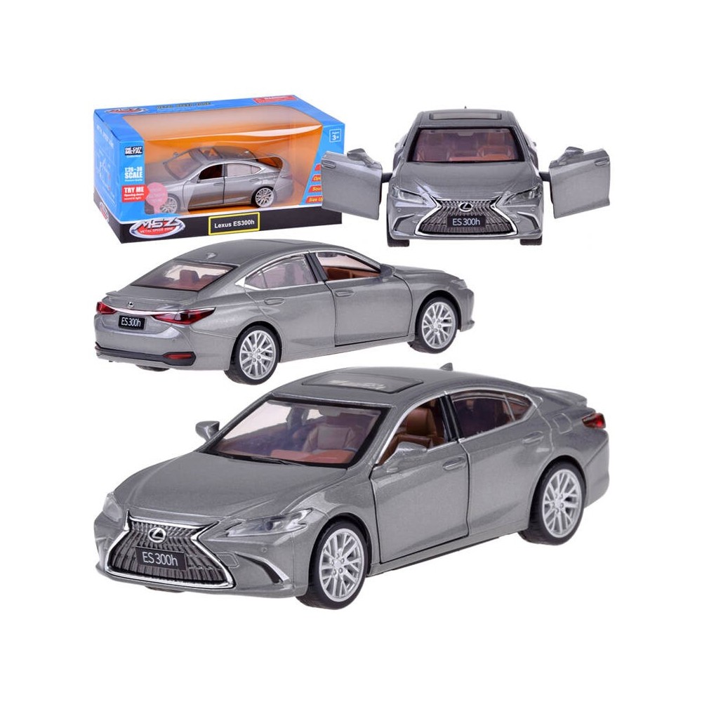 JOKO Kovový Model Auto Lexus ES300h 1:35 so svetlom a zvukom, strieborné
