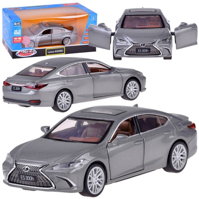 JOKO Kovový Model Auto Lexus ES300h 1:35 so svetlom a zvukom, strieborné