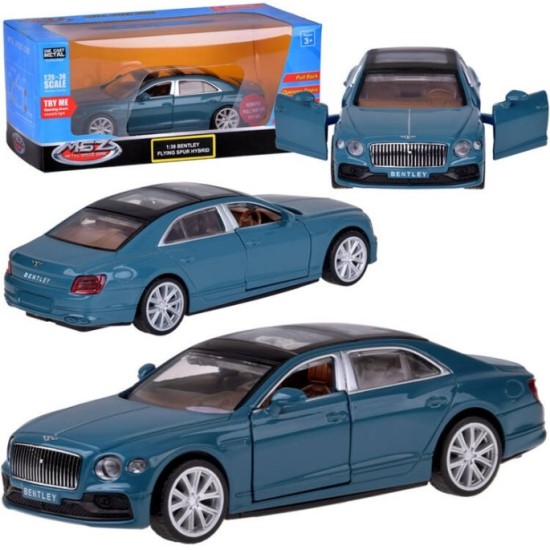 JOKO Kovový Model Auto BENTLEY FLYING SPUR HYBRID 1:38 so svetlom a zvukom, modré