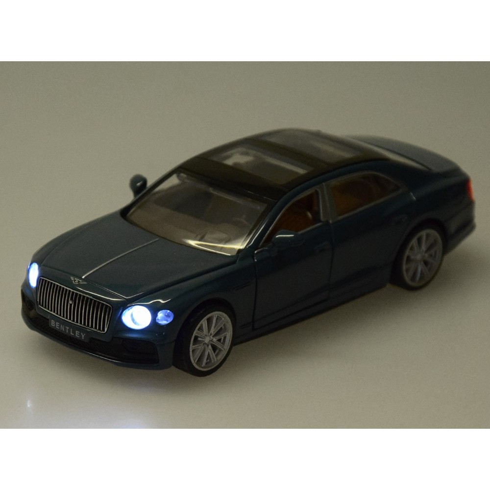 JOKO Kovový Model Auto BENTLEY FLYING SPUR HYBRID 1:38 so svetlom a zvukom, modré