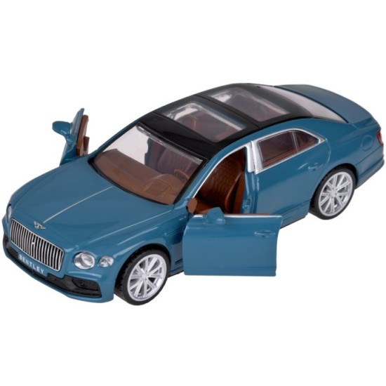 JOKO Kovový Model Auto BENTLEY FLYING SPUR HYBRID 1:38 so svetlom a zvukom, modré