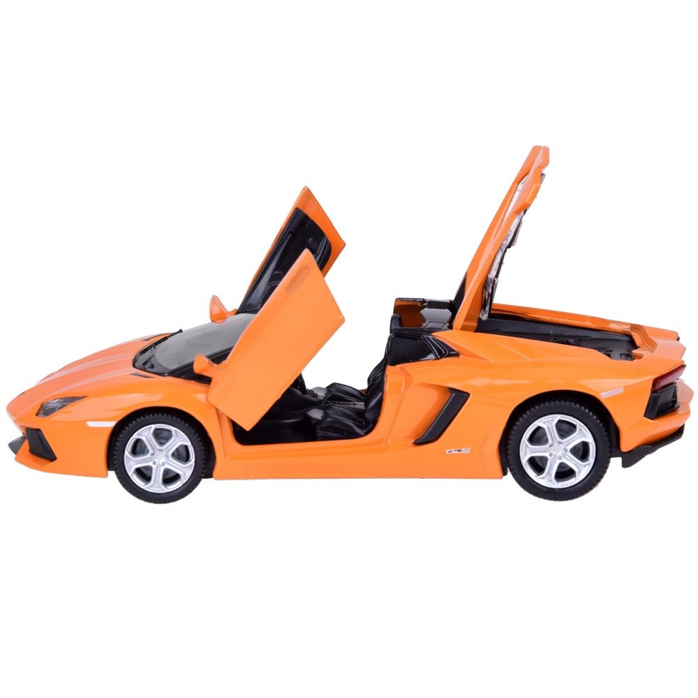 JOKO Kovový Model Auto Lamborghini Aventador Roadster 1:32 so svetlom a zvukom + otváracie dvere, oranžové