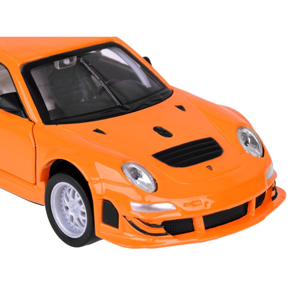 JOKO Kovový Model Auto Porsche 911 GT3 RS 1:32 so svetlom a zvukom + otváracie dvere, oranžové