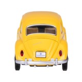 JOKO Kovové Auto Volkswagen Classical Beetle 1967 1:36 so svetlom a zvukom + otváracie dvere, žlté