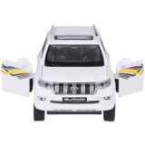 JOKO Kovové Auto TOYOTA LAND CRUISER PRADO SUV so svetlom a zvukom + otváracie dvere, biele