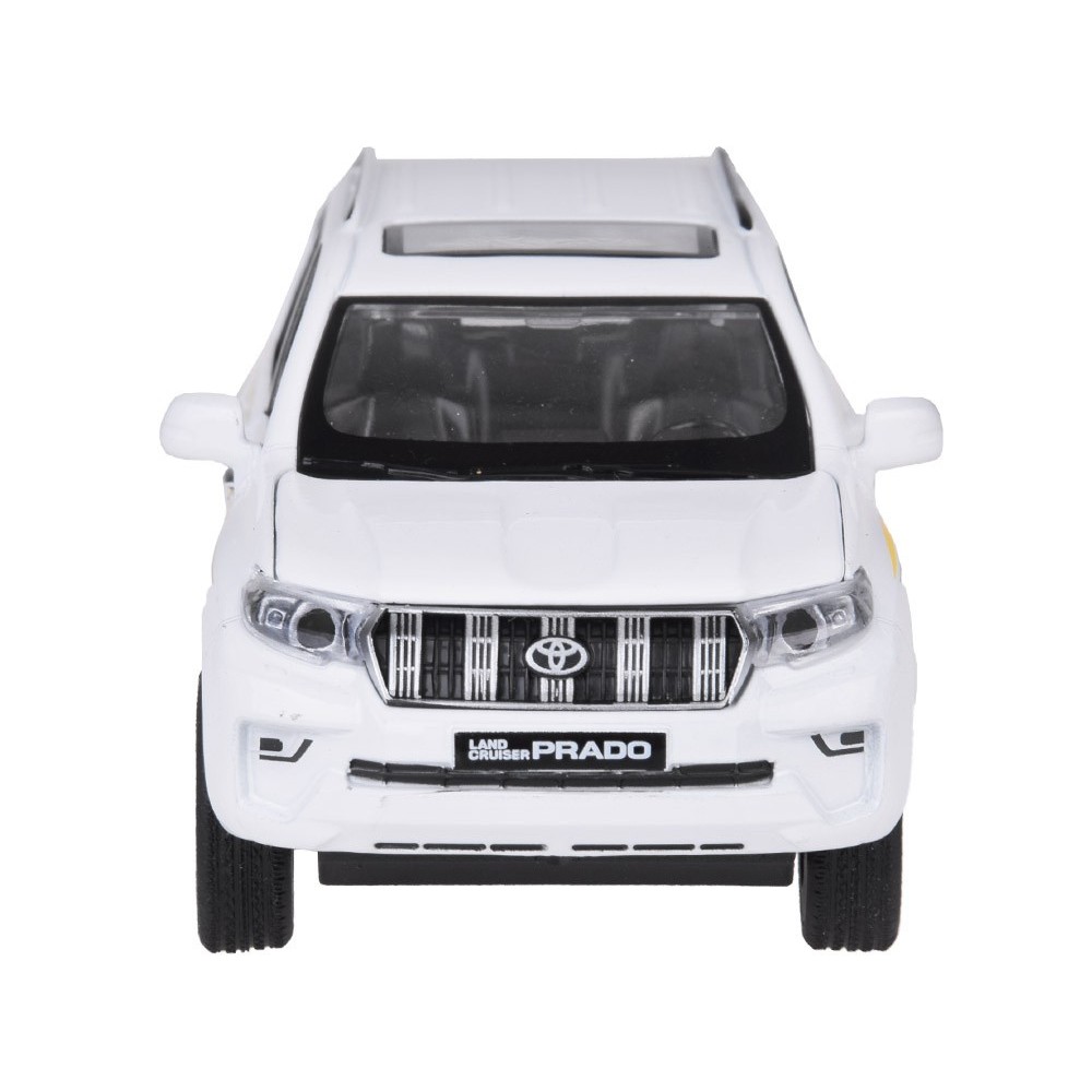 JOKO Kovové Auto TOYOTA LAND CRUISER PRADO SUV so svetlom a zvukom + otváracie dvere, biele