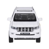 JOKO Kovové Auto TOYOTA LAND CRUISER PRADO SUV so svetlom a zvukom + otváracie dvere, biele