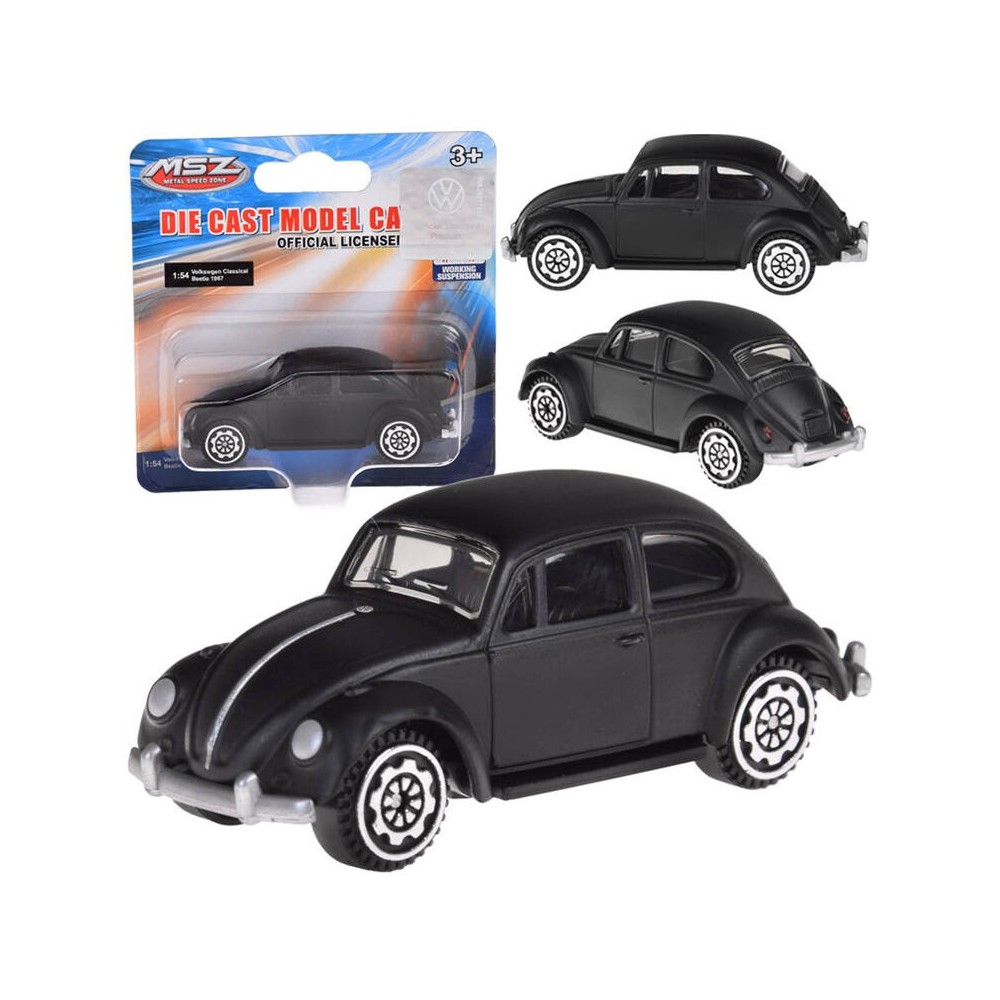JOKO Model Kovové Auto Volkswagen Classical Beetle 1967 1:54, čierne