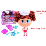 JOKO Kaibibi Baby Chef bábika Dievčatko Šefkuchárka