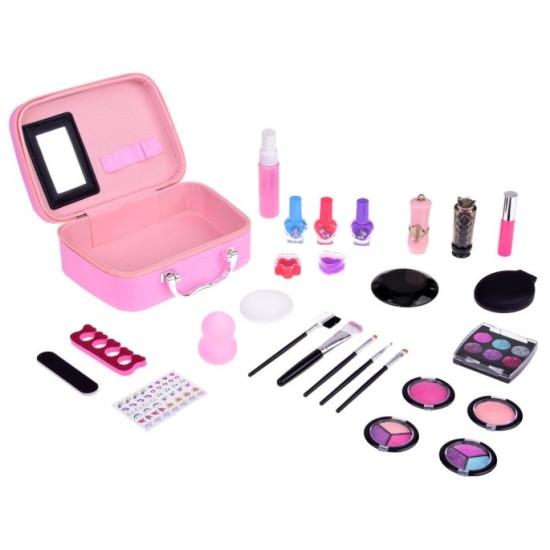 JOKO Detský Kozmetický Kufrík Jednorožec s Make UP sadou + Laky na Nechty, ružový