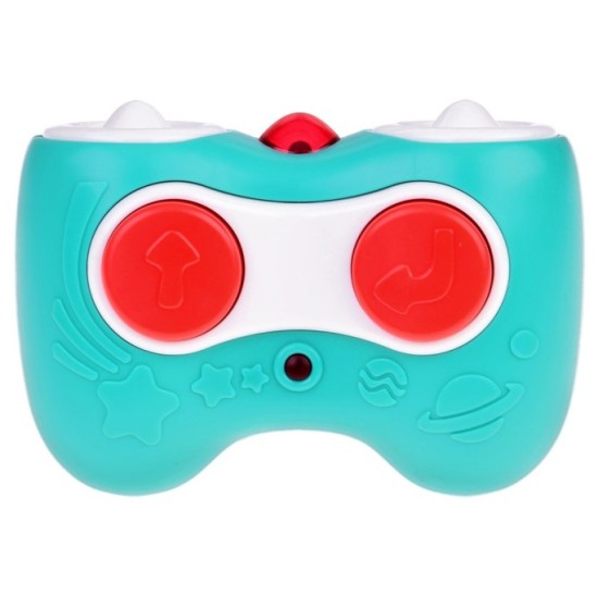 Hola Toys RC Interaktvíne Lietadlo s Pilotom pre Najmenších na diaľkové ovládanie so svetlom a zvukom + otvárací kufor na gombík