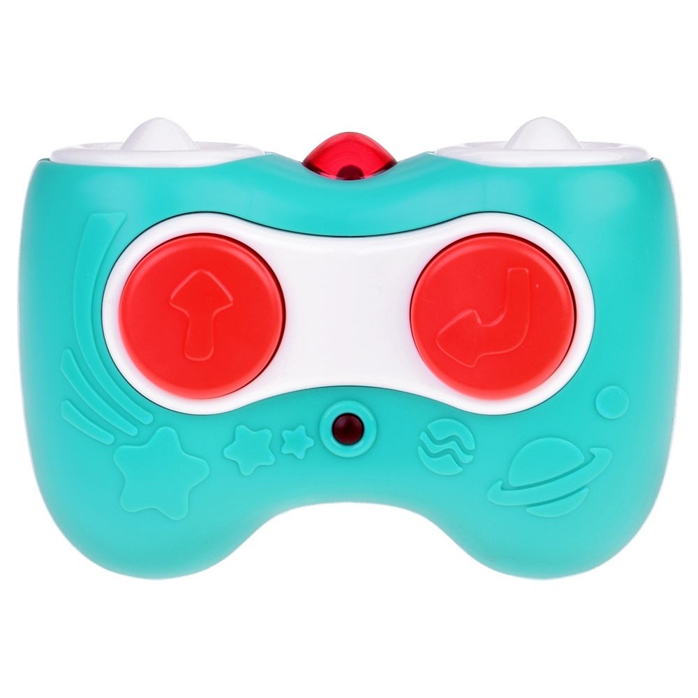 Hola Toys RC Interaktvíne Lietadlo s Pilotom pre Najmenších na diaľkové ovládanie so svetlom a zvukom + otvárací kufor na gombík