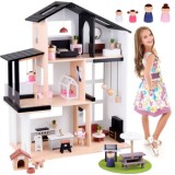 JOKO Detský Drevený Domček LOFT 80cm s nábytkom + Drevené Postavičky