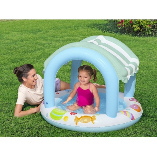 Bestway Detský Bazén so Striežkou + Nafukovacie Dno Kiddie Pool 104cm