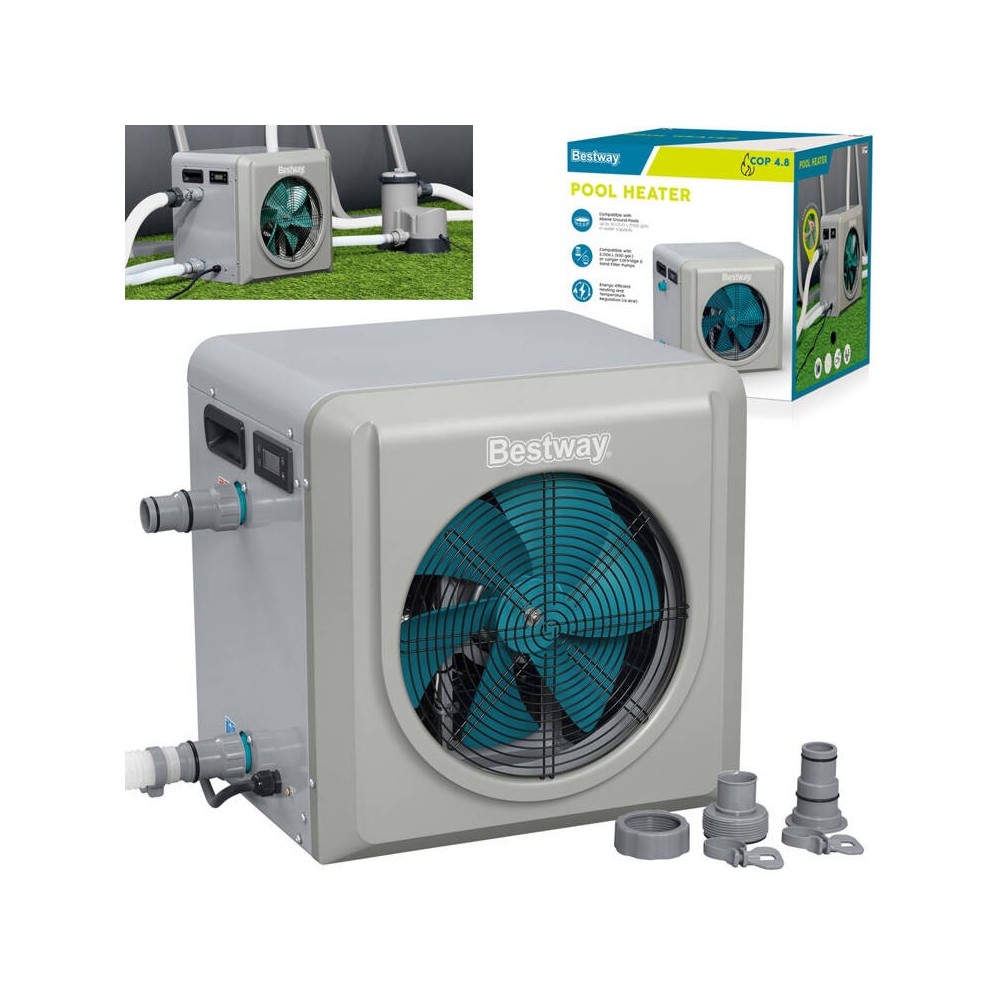 Bestway Elektrický bazénový ohrievač Bestway Prietokové tepelné čerpadlo 58748