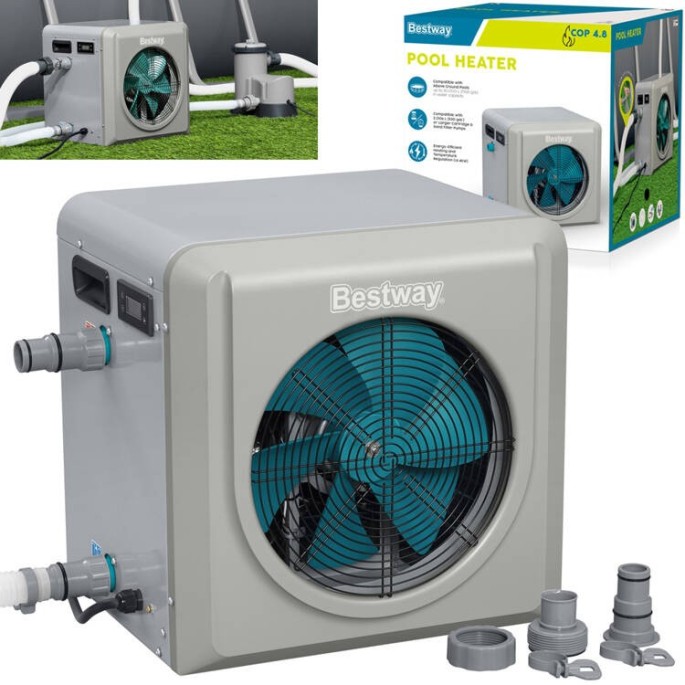 Bestway Elektrický bazénový ohrievač Bestway Prietokové tepelné čerpadlo 58748
