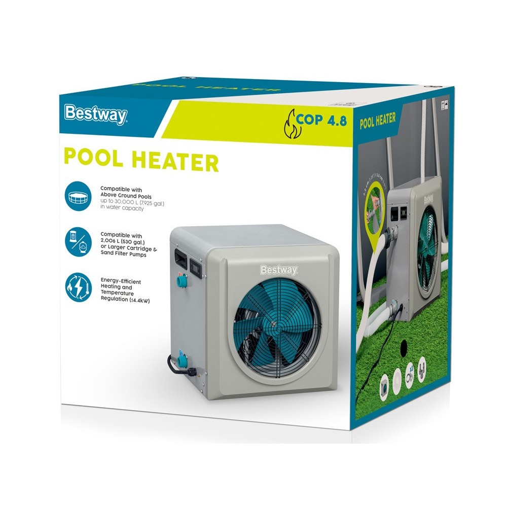 Bestway Elektrický bazénový ohrievač Bestway Prietokové tepelné čerpadlo 58748