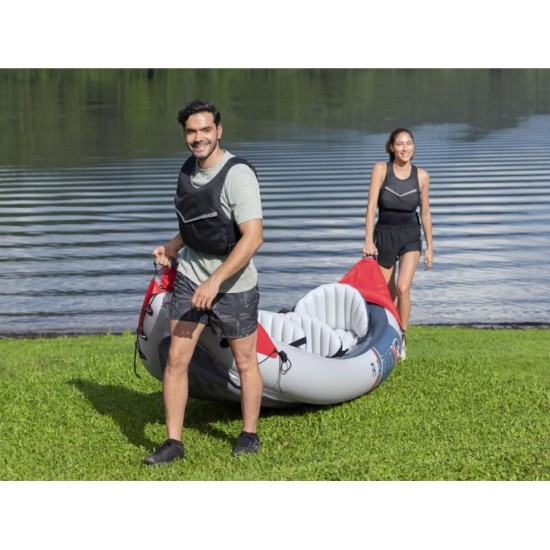Bestway 65132 Nafukovací Kajak Rapid X3 381 x 100 cm pre 3 osoby + hliníkové veslá + batoh
