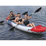 Bestway 65132 Nafukovací Kajak Rapid X3 381 x 100 cm pre 3 osoby + hliníkové veslá + batoh