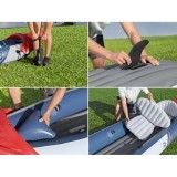 Bestway 65132 Nafukovací Kajak Rapid X3 381 x 100 cm pre 3 osoby + hliníkové veslá + batoh