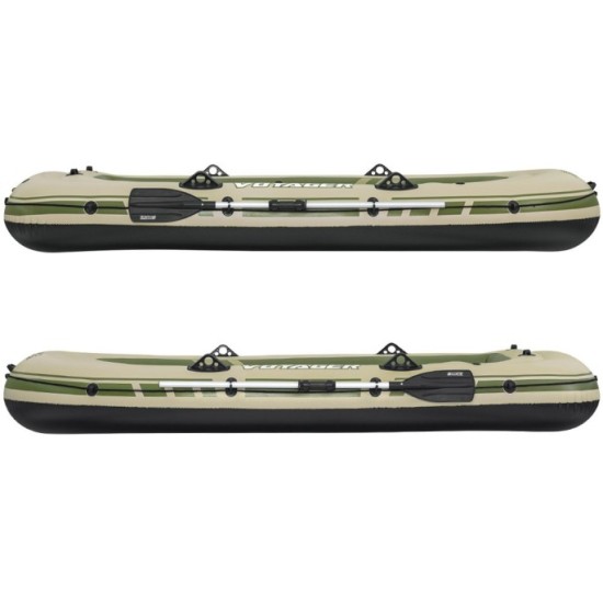 Bestway 65164 Nafukovací Čln Voyager X3 Raft 294 x 137 cm + hliníkové veslá