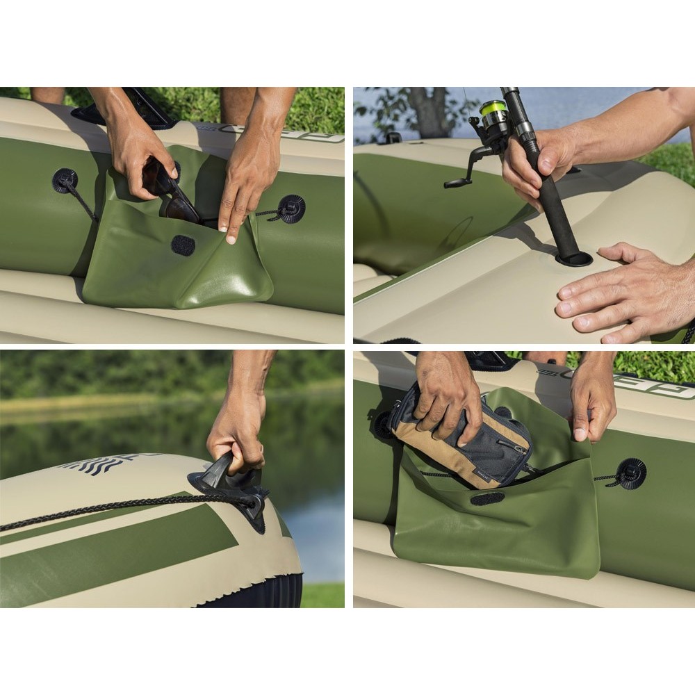 Bestway 65164 Nafukovací Čln Voyager X3 Raft 294 x 137 cm + hliníkové veslá
