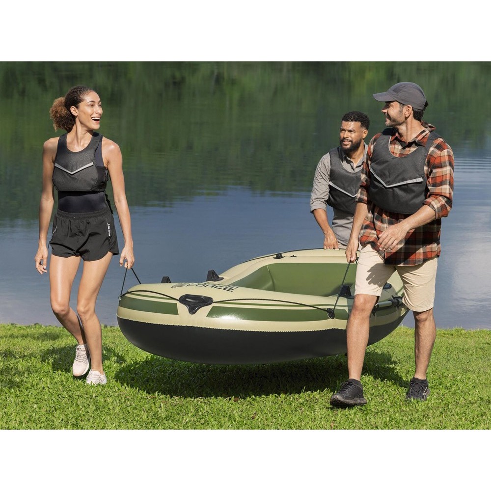 Bestway 65164 Nafukovací Čln Voyager X3 Raft 294 x 137 cm + hliníkové veslá