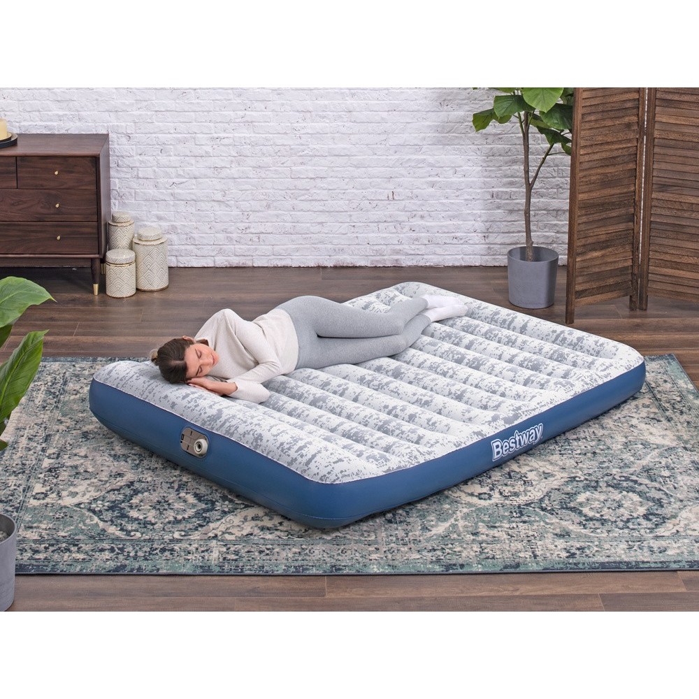 Bestway Nafukovací Dvojmiestny Velúrový matrac Queen 203 x 152 x 30 cm