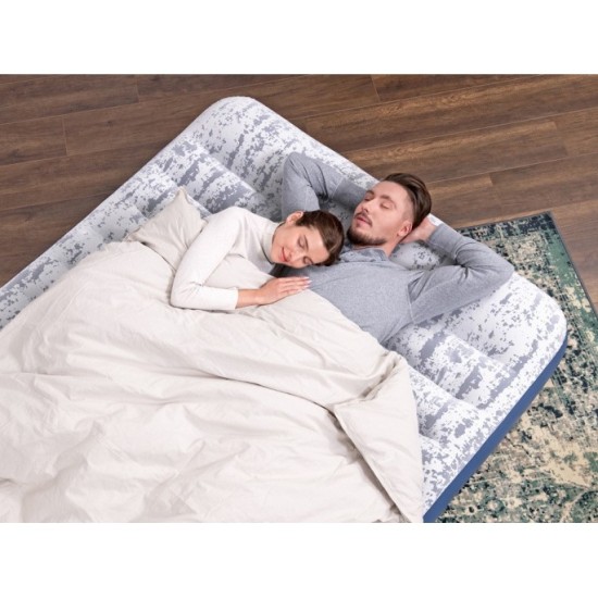 Bestway Nafukovací Dvojmiestny Velúrový matrac Queen 203 x 152 x 30 cm