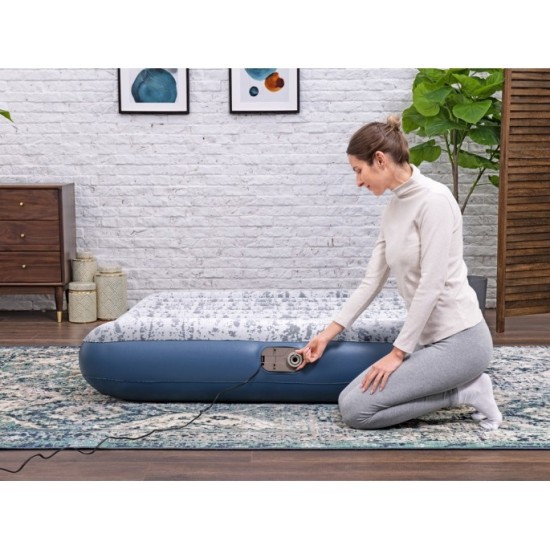 Bestway Nafukovací Dvojmiestny Velúrový matrac Queen 203 x 152 x 30 cm