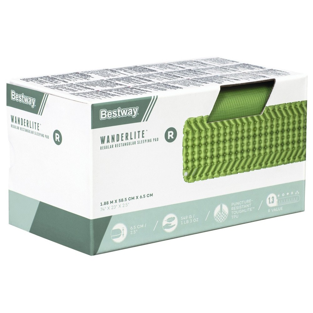 Bestway 69615 Karimatka, Podložka do Spacieho Vaku WanderLite 188 x 58,5 x 6,5 cm