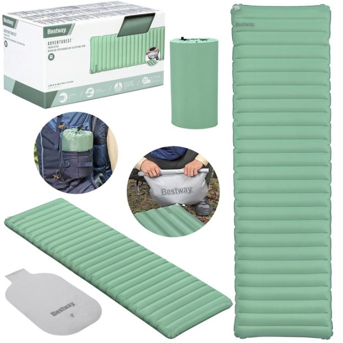 Bestway 69613 Karimatka, podložka do spacieho vaku AlpineLite 183 x 63,5 x 7,5 cm 