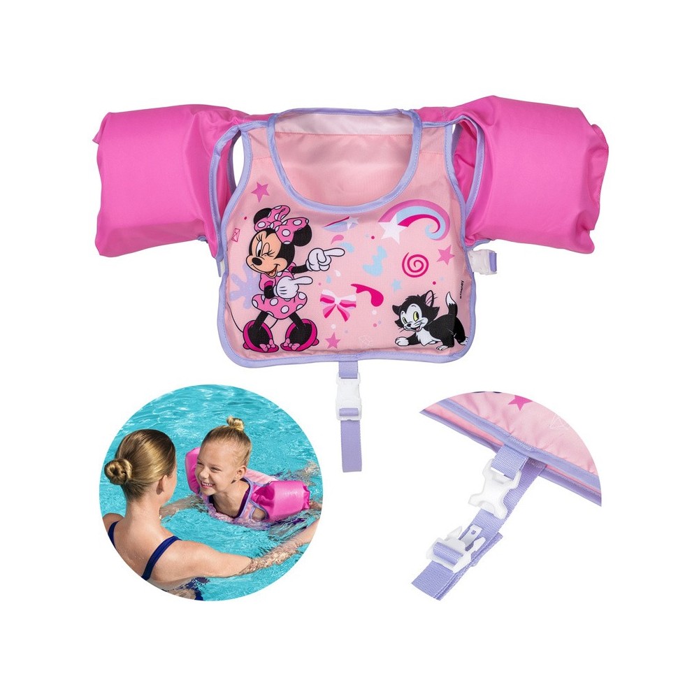 Bestway 9101A Plávacia Vesta s Rukávnikami Disney Minnie, 3-6rokov