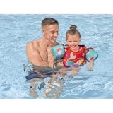 Bestway 9101I Plávacia Vesta s Rukávnikami Disney Morská Panna Ariel, 3-6rokov