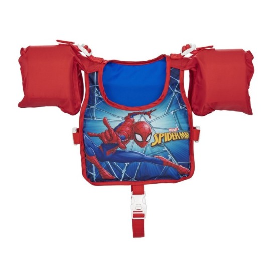 Bestway 98795 Plávacia Vesta s Rukávnikami Spiderman Marvel, 3-6rokov