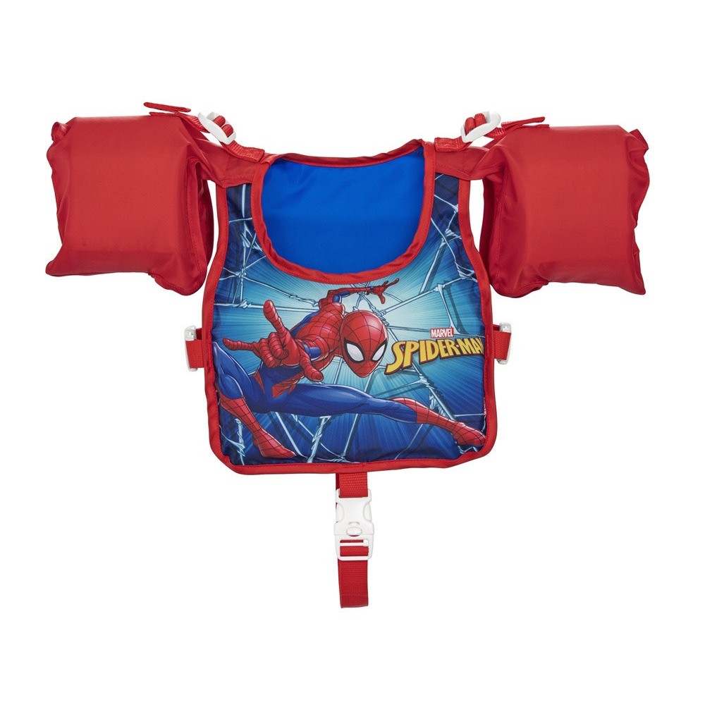 Bestway 98795 Plávacia Vesta s Rukávnikami Spiderman Marvel, 3-6rokov