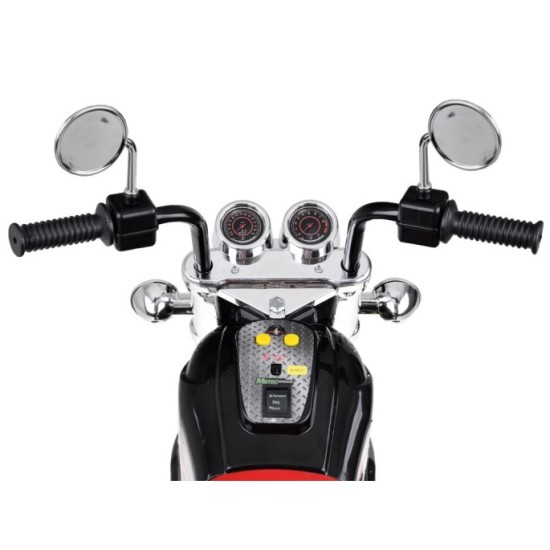 JOKO Elektrická Motorka Chopper, svetlo + zvuk, čierna