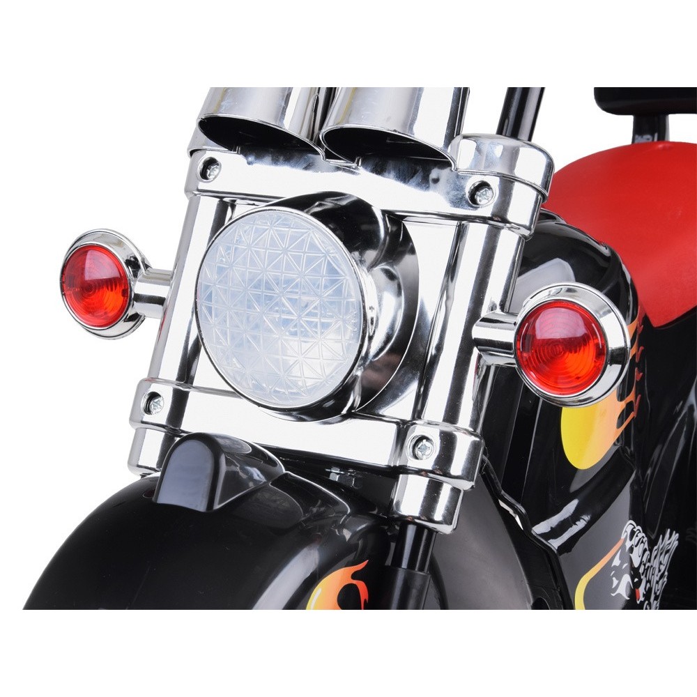 JOKO Elektrická Motorka Chopper, svetlo + zvuk, čierna