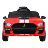 JOKO Elektrické Autíčko Ford Mustang Shelby GT500, penové kolesá, kožené sedadlo, FM Rádio, červené