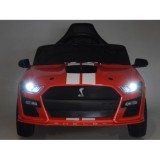 JOKO Elektrické Autíčko Ford Mustang Shelby GT500, penové kolesá, kožené sedadlo, FM Rádio, červené