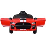 JOKO Elektrické Autíčko Ford Mustang Shelby GT500, penové kolesá, kožené sedadlo, FM Rádio, červené